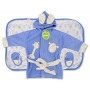 Детский махровый халат с ушками, полотенце и тапочки "Happy face"