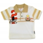 Детская футболка "Королевский поло клуб" для мальчика (кремовая)