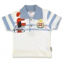 Детская футболка "Королевский поло клуб" для мальчика (голубая)